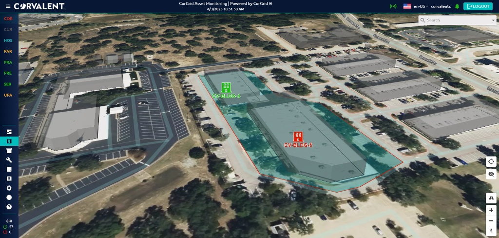 CorGrid 3D Facility Map